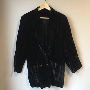 Vintage Forenza Velvet Blazer Jacket 80s 90s